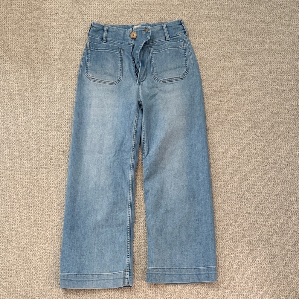 Maeve Light Blue Flare Jeans
